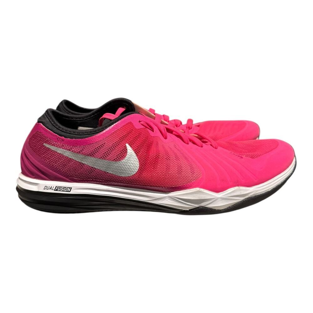 Nike Women’s Dual Fusion TR 4 Running Shoes Size 8 Sneakers Pink White - Picture 2 of 9